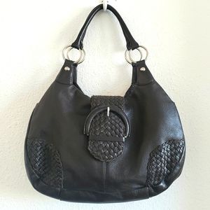 Harold's Women Brown Leather Hand Bag